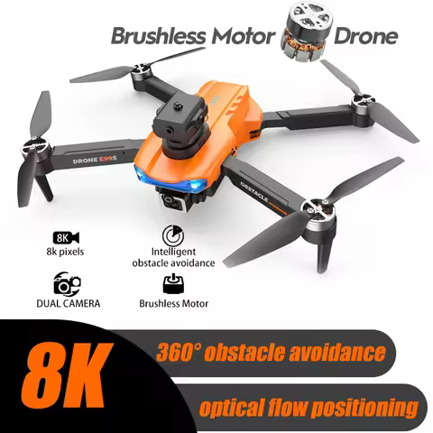 E99S Drone With 8K Professional Camera Intelligent Obstacle Avoidance Brushless Motor Optical Flow P