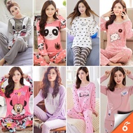 0018 SELINA Baju Tidur Perempuan Lengan Panjang Pakaian Wanita Piyama Pakaian Tidur