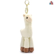 Cute Alpaca Plush Keychain Fun Alpaca Doll Keyring Girl Bag Creative Ornament Gift