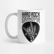 Grandma Rock Hand Sign Hard Rock Glass Mug