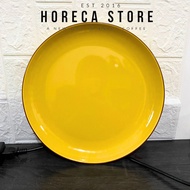 Dinner plate embossed coffee 10.5 inch - 27 cm