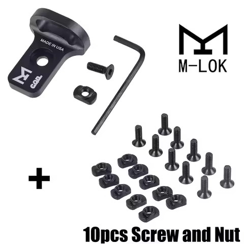 QD M-lok Rifle Sling Swivel Mount Adapter CQB CNC Sling Mount Buckle Shoulder Strap Button Adapter F