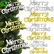 [ New ] Christmas Decor Products - 3D Merry Christmas Letter Hanging Sign - Plastic Steric Letter Ta