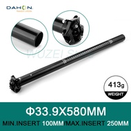 DAHON Small Wheel Seatpost 33.9*510mm/580mm Seat Post Pump Folding Bike Dropper Multifunction with Pump Fold Bicycle Seat Tube