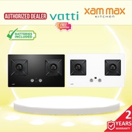 Vatti - C822G Gas Cooker Stove / Black / White Gas Hob