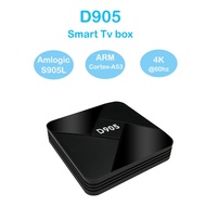 D905 Smart Tv Box Android 10 Amlogic S905L ARM Cortex-A53 4GB 32GB Wifi 2.4G 4K H.265 Set Top Box Media  player for emuelec game TV Receivers