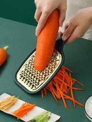 1個不銹鋼蔬菜切絲器,多功能磨菜器,適用於馬鈴薯、黃瓜、胡蘿蔔,雙邊切片刨刀