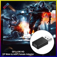Male to Female Adapter DP1.4 8K HD Display Port Projector Video Audio Converter
