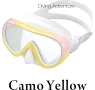 本地購入日本品牌gull coco camo yellow mask潛水用眼鏡