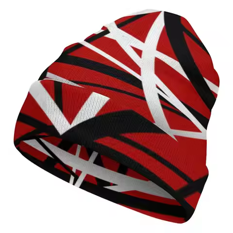 Van Halen Beanie Cap Evh 1984 Stripes Mens Woman Hats 5150 Stretchy Winter Warm Skull Cap Beanies Un