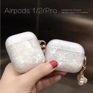 Simple AirPods Pro3 Case Shell Pattern AirPods 4 Case Pearl AirPods Case For AirPods 4 Soft AirPods 