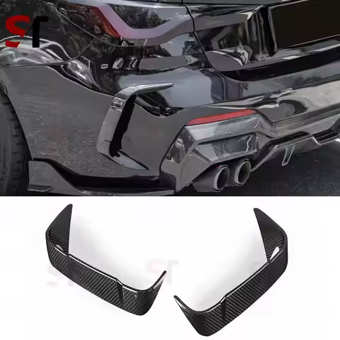 For BMW 4 Series G22 G23 425i 430i M440i M Sport 2021+ Carbon Fiber Rear Bumper Splitter Air Vent Co