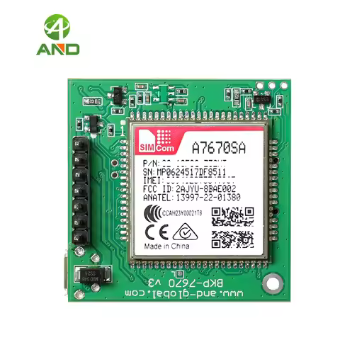 1pc new push push nano sim card slot A7670SA breakout LTE Cat 1 Module TTL A7670SA development
