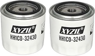 XYZIL 2X Oil Filter HH1C0-32430 1C020-32430 for Kubota SSV65 SSV75 SVL75 SVL90 SVL95-2S KX080-3 KX08
