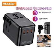 MeeGoo Universal GaN Adapter Travel International 35/45/67/100/140W USB Type-C Adapter Fast Charger