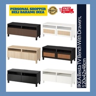 [INSTALLATION SERVICE PROVIDED] IKEA Besta TV Bench With Drawers Rack Rak Cabinet Kabinet