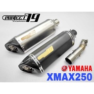 Project79 Exhaust Yamaha XMAX 250 Ekzos Muffler Stainless Steel Project 79 Silver Black Xmax250 QPM0