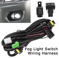 H11 Lamp Holder Wiring Harness with LED Toggle Switch for Cars - Safe Power Relay Wiring Kit