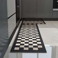 พรมห้องครัว Non Skid Washable - Soft Kitchen Mats Water Absorbent - Rubber Backing Woven Kitchen Flo