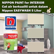 Nippon Paint EasyWash Interior collection 5 Liter Drifting By 1838P / Pebble Walk 1817P / Ramie 1851