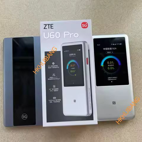 New ZTE U60 Pro MU5250 5G Pocket WiFi Router 5G-A Qualcomm SDX75 WiFi 7 BE3600 Mobiel Hotspot Unlock