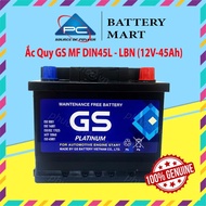 Bình Ắc Quy 12V-45Ah Ắc Quy Ô Tô GS MF DIN45L-LBN