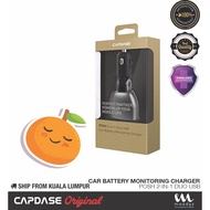 [CLEARANCE] CAPDASE® Posh 2-in-1 Duo USB Car Battery Monitoring Charger