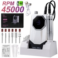 45000RPM Professional Portable Nail Drill Cordless Low Noise Nail Filer Electric Machine With Efile 