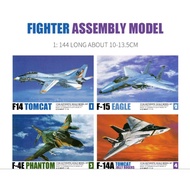 1/144 fighter assembly model F14 Panda F15 Eagle F18 Hornet military simulation model