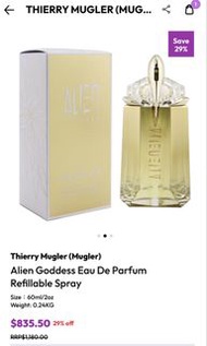 全新Mugler Alien 女神淡香水60ml