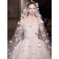 Bridal veil with pearls veil veil pengantin