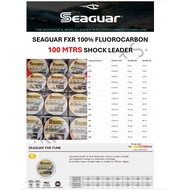 SEAGUAR FXR 100% FLUOROCARBON 100MTR FISHING LEADER PERAMBUT TALI PANCING JIGIGNG CASTING BOTTOM
