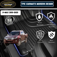 Isuzu D-Max 2013-2025 3D TPE Rubber Carpets High Quality Floor Mat Resistant to Cold and Heat