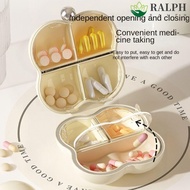 RALPH Pill Case, Weekly Dispensing Pill Storage Box, Pocket Plastic Moisture-Proof Sealed Medicine Box Travel
