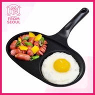 [chefline] 2-Section Egg Fry Pan, 22cm, 1pc / Korean Egg Fry Pan / Dual-Compartment / 100% Genuine b