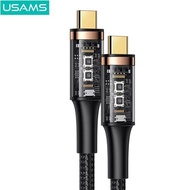 Usams U72 Thunderbolt 3 Type C To Type C Data Cable 40Gbps 100W 5A