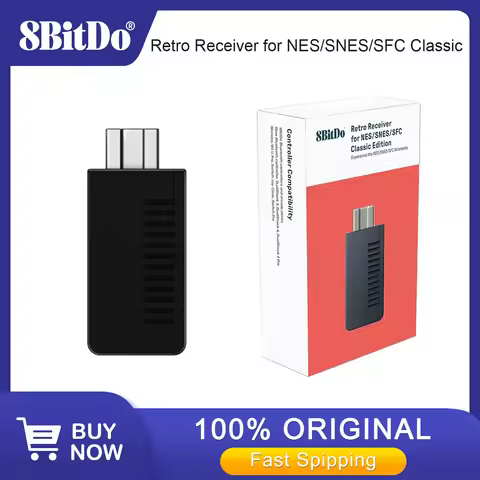 8BitDo Retro Receiver Adapter Bluetooth Dongle for SNES Classic, SFC Classic and NES Classic Game Co