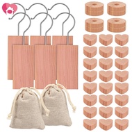 40 Pcs Cedar Wood Disc Natural Cedar Wood Block Freshener for Storage Box Drawer Wardrobe Storage Cl