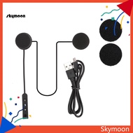 Skym* Bluetooth 40 Rechargeable Motorcycle Helmet Headset Loudspeaker with Microphone