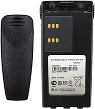 KITOOPS HNN9008A Walkie Talkie Battery 1500mAh 7.2V NiMH Replacement Battery with Belt Clip for Motorola HT750 HT1225 HT1250 GP320 GP328 GP338 GP328 PR860 Two Way Radio