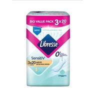 Libresse Sensitive SensitiV Maxi Non Wing 24cm (3x20s) Disposable Sanitary Pad