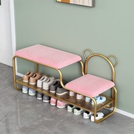 Entry Shoe Changing Stool Simple Small Apartment Cabinet Sitable Rack Integrated Doorway Children's 