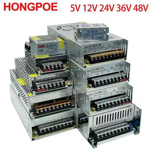 Power Supply 5V 12V 24V 36V 48V Power Supply SMPS 5 12 24 36 48 V AC-DC 220V TO 5V 12V 24V 36 48V1A 
