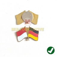 Cross Flag Pin Indonesia Germany Cross Flag Indonesia Germany Magnet