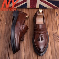 Elegant Leather High Quality Men Formal Shoes Tassel Loafer Business Gentleman For Wedding