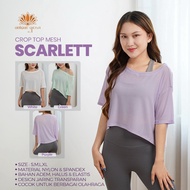 Sporty Mesh Crop Top Scarlett Outer Mesh Top/