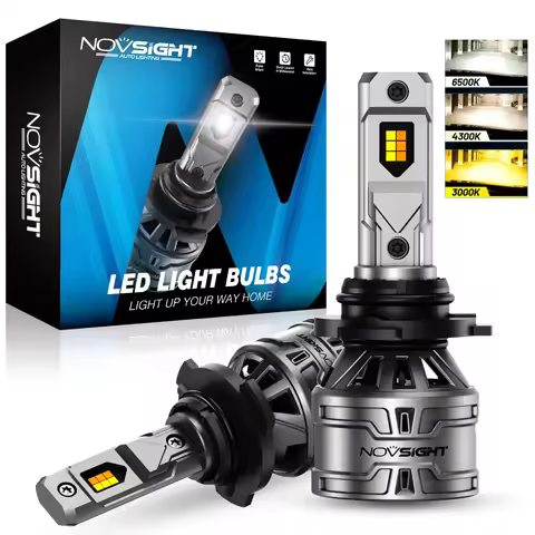NOVSIGHT 9005 HB3 Led H7 6500K 4300K 3000K 3 Color Headlight H4 H11 H8 H9 9006 HB4 9012 Car Headligh