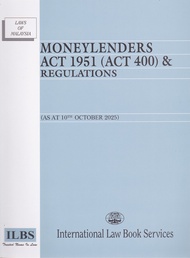 Moneylenders Act 1951 (Act 400) & Regulations [As At 10th October 2025]
