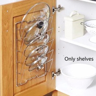 Kitchen Accessories Dish Rack 1Pcs Stainless Steel Pot Lid Shelf Pan Cover Lid Rack Stand Holder Kit