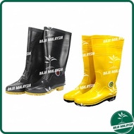 KORAKOH Rubber Boot #7000 Black & Yellow Safety Rain Boot Rubber Shoe Kasut Kebun Kasut Sawah Kerja 